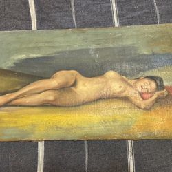 Original Vintage Antique 1940s Oil Painting by Listed Artist Merle McFarland