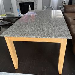 Granite Table And Kitchen Island Cart  