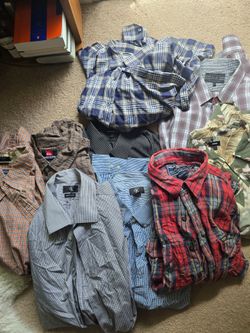 Mens dress up shirts polo sports,ck,zegna size xl