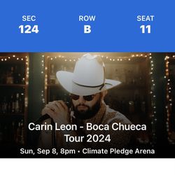 Carin Leon Tickets For September 8th @ 8pm 