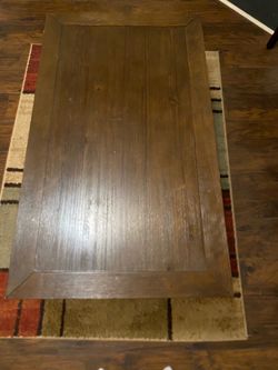 Dark Brown Wood Coffee Table