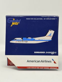 GeminiJets 1:400 American Eagle Piedmont Dash 8-100 N837EX Diecast Model