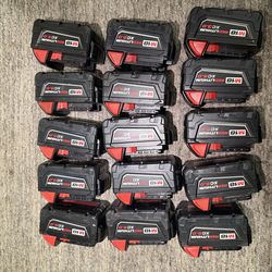 M18 Milwaukee  batteries  5.0 ah $55 each