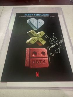 Loved dth and robots signed poster by Tim Miller with top loader
