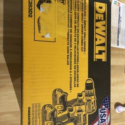 Dewalt 20v Brushless 3 Speed Impact Driver And Drill Driver With (2) 2ah Batt And Charger $250 
