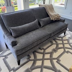 Ethan Allen Grey 78 “ long deep custom sofa! Originally $3,500 each. Asking $1,500 each!