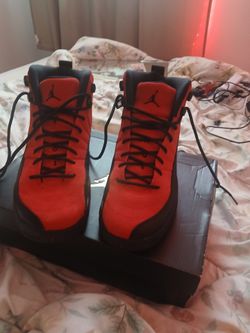 Air Jordan 12 Retro Red Black Sneakers