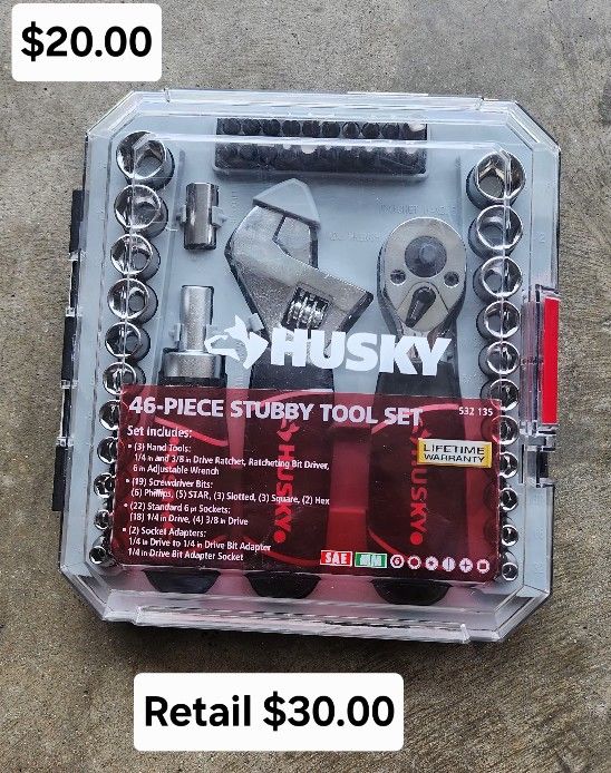 New Husky 46pcs Socket Set