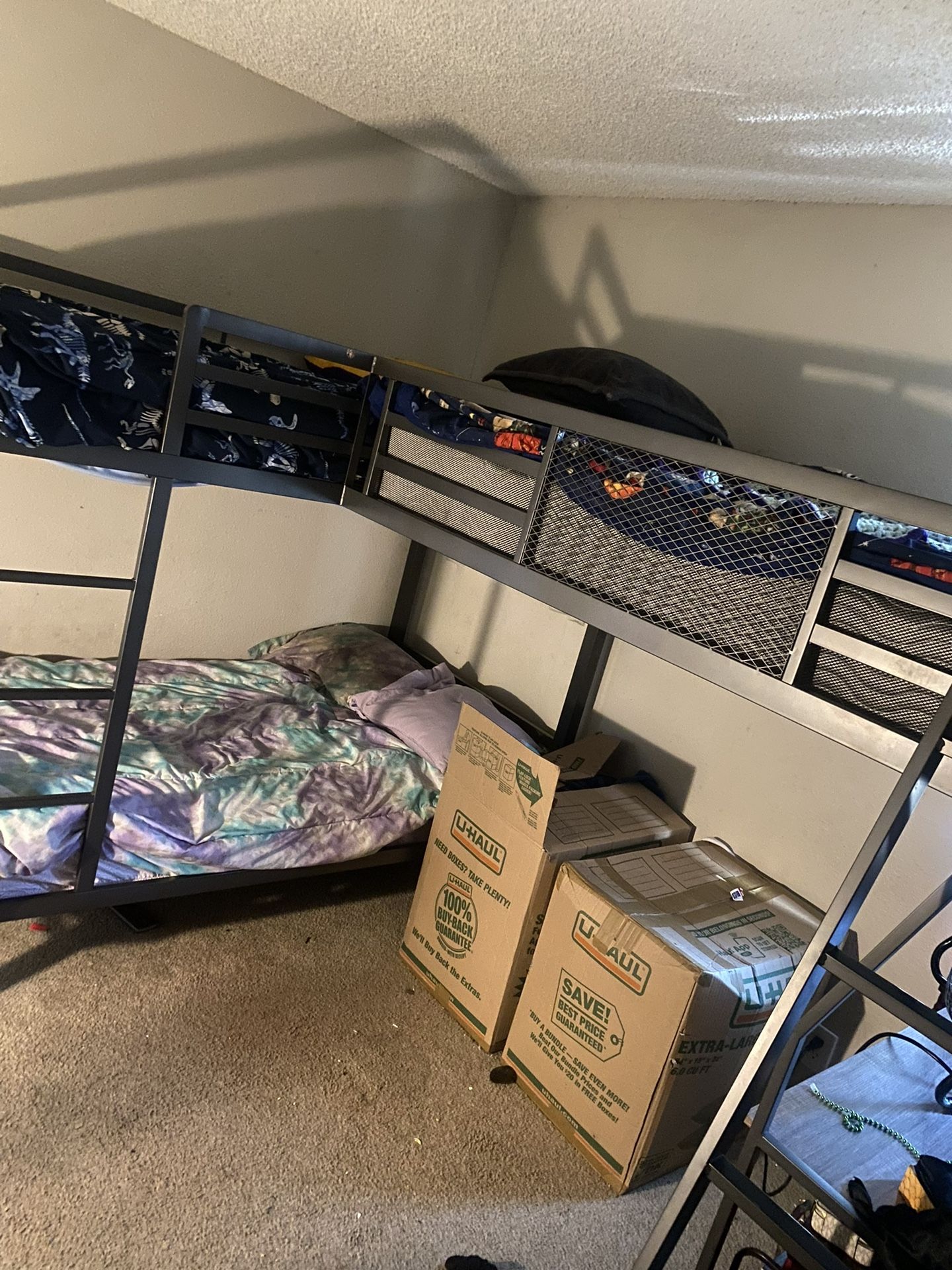 L Shape Bunk Beds With A Desk