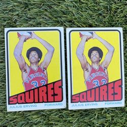 Vintage 1970 Topps Julius Erving ABA Basketball Card