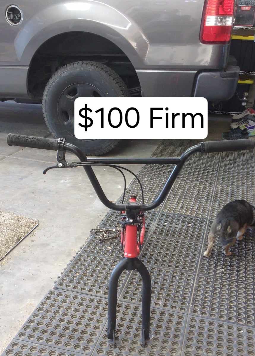 Red BMX Parts Bike $100 FIRM