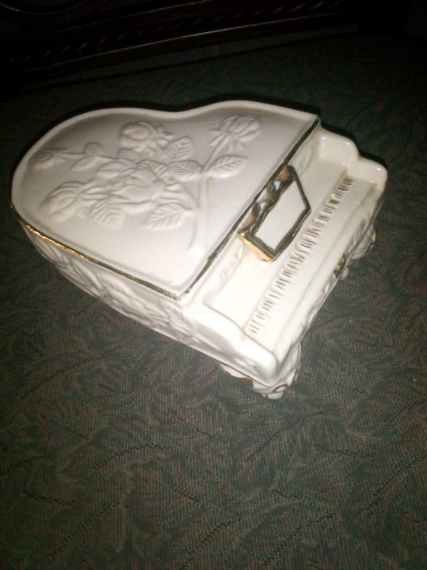 Antique Music Piano Box