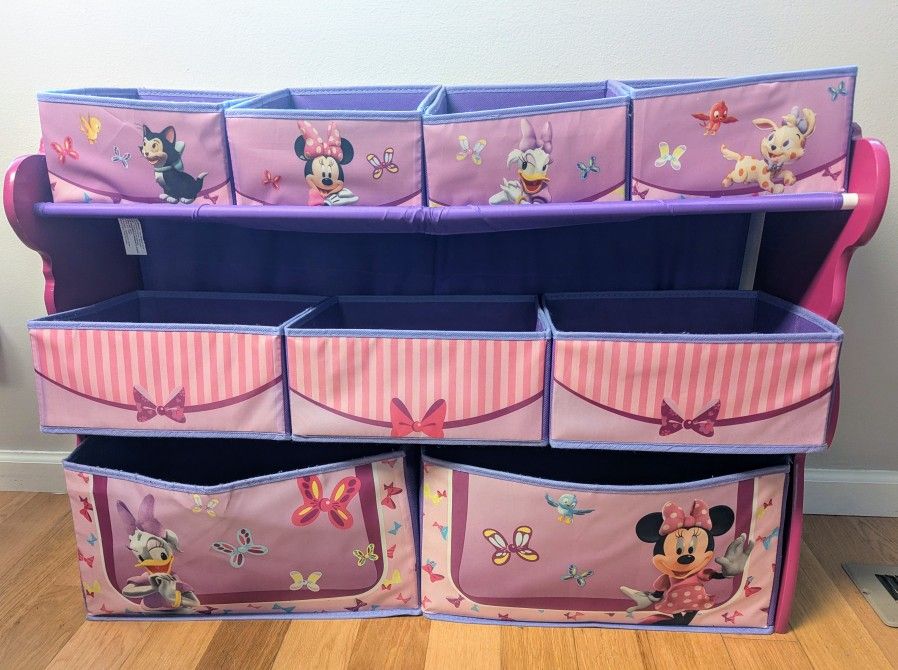 Purple Minnie Mouse Toy Organizer