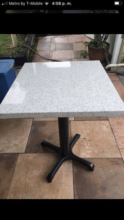 Pearl quartz table. New