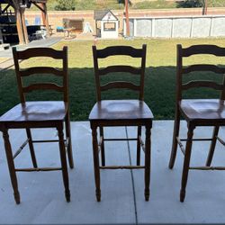 Solid Wood Bar Stools 