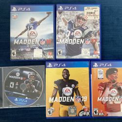 PS4 Madden NFL 5 Game Bundle: 2016-2020