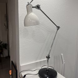 Thomas O'Brien Vintage Modern Adjustable Lamp / Light White Cone Shade NICE