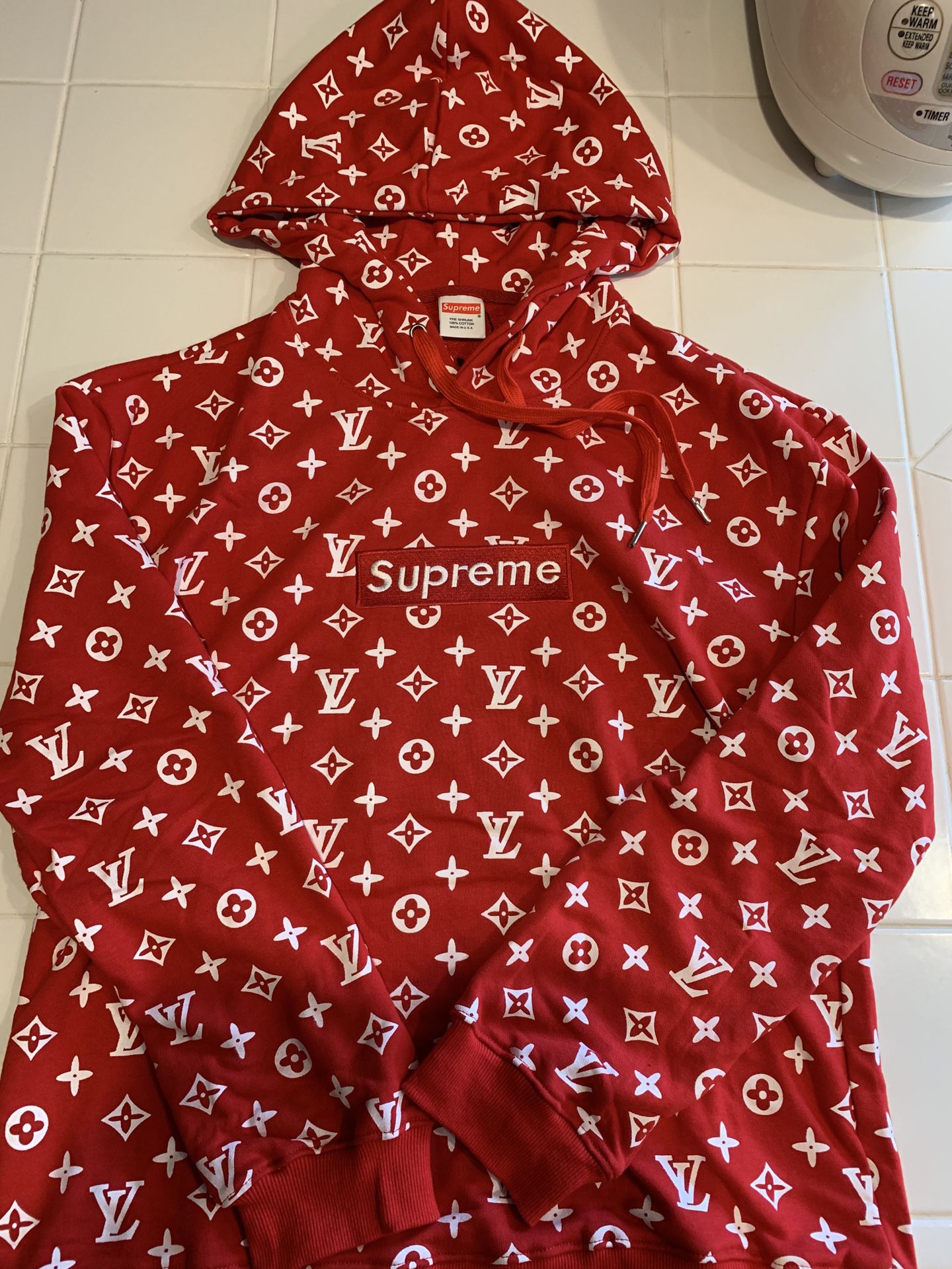 Supreme Style Louis Vuitton Hoodie Box Logo for Sale in Fountain