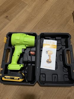 SZTAA 20V Cordless Leaf Blower w/ 2Ah Battery & Charger – Portable Electric Yard Blower