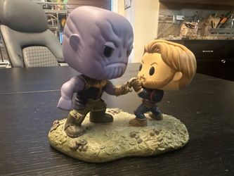 Funko Pop- Marvel Avengers Infinity War Captain America vs. Thanos Movie Moments