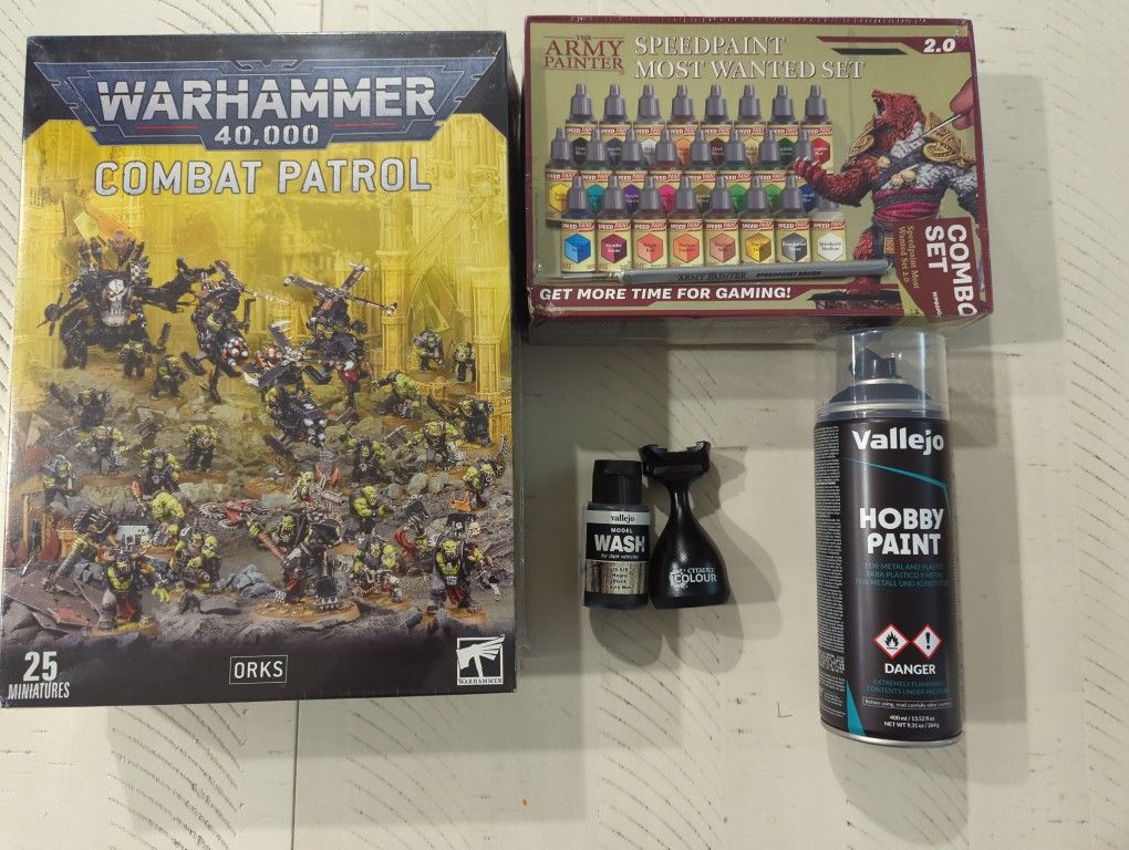 Warhammer 40k Ork Combat Patrol And Paints