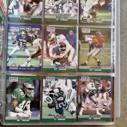 Vintage Football Binder And Cards