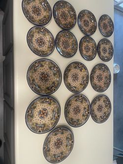 Mexican Pottery Plate Set