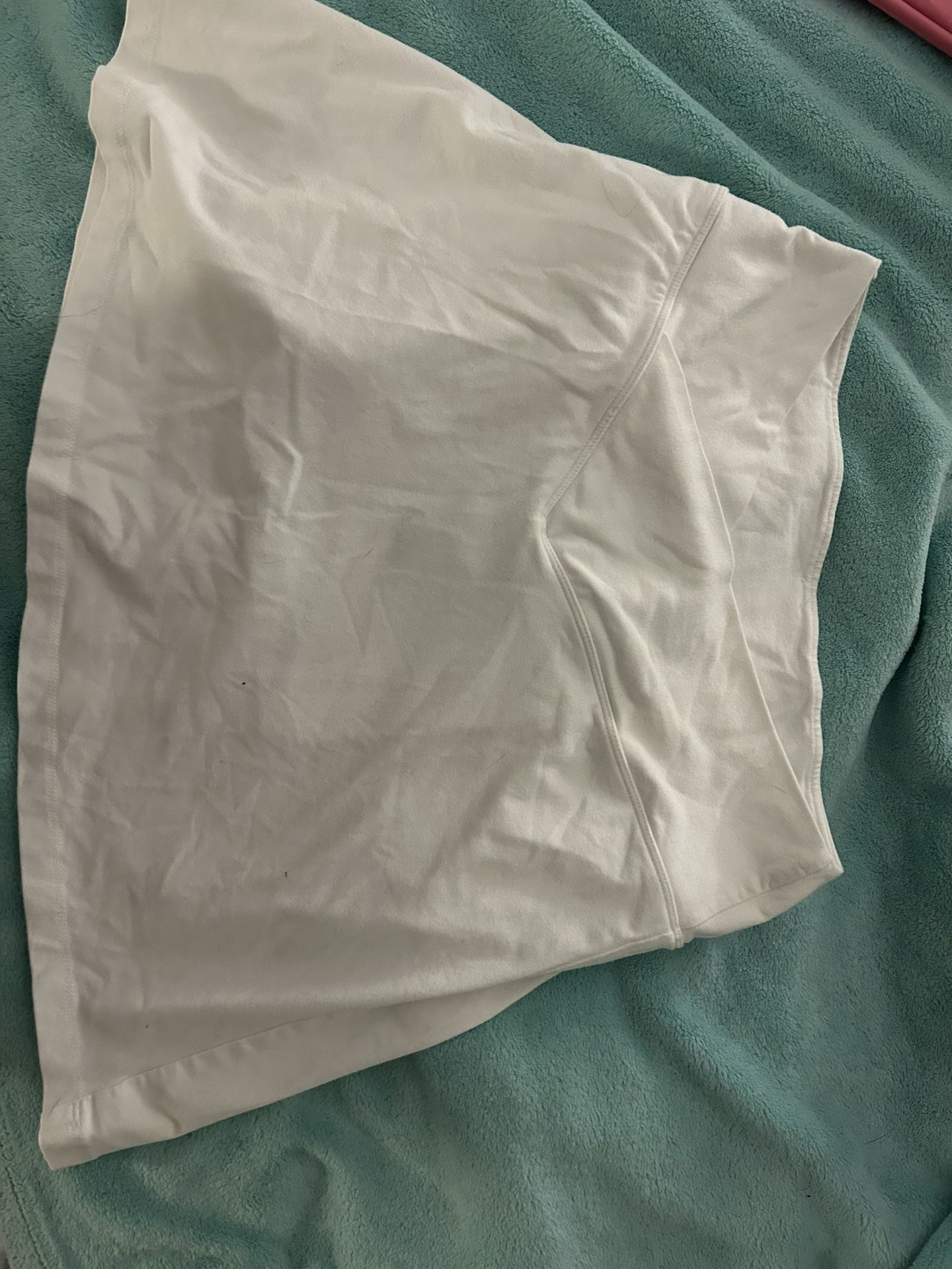 white crossover skirt