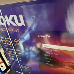 New!  ROKU 65" Select Series 4K HDR Smart TV