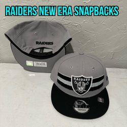 NFL New Era Las Vegas Los Angeles Oakland Raiders Black And Grey 9fifty SnapBack Hats 