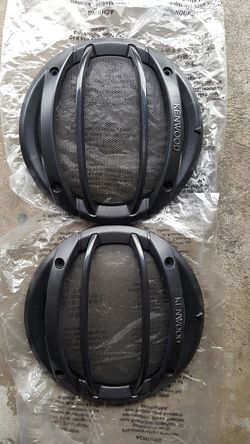 A car stereo Kenwood covers for the speakers