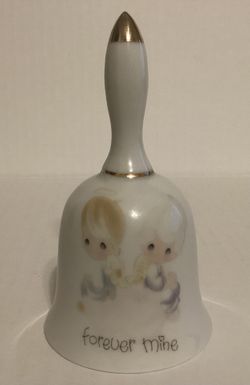 Precious Moments - "Forever Mine" Vintage Porcelain Bell - 1980