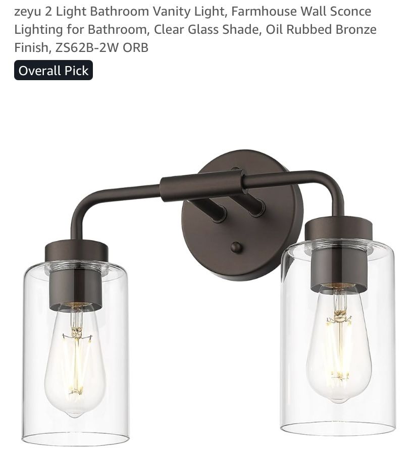 New Bathroom Vanity Light Fixture 