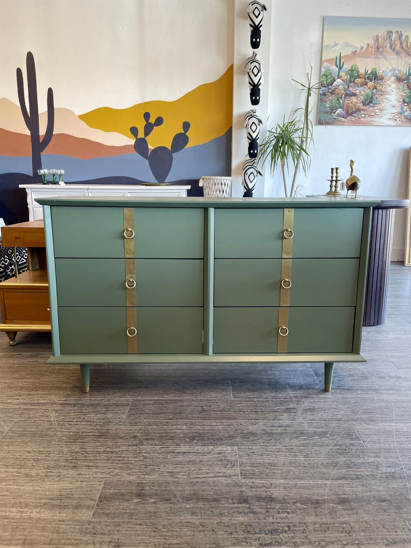 Sage Green 6 Drawer Dresser for Sale in Phoenix, AZ - OfferUp