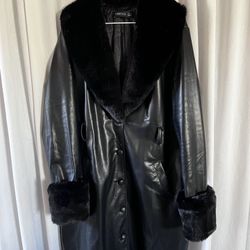 Leather Fur Coat Lioness