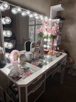 White vanity