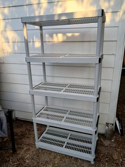 Plastic shelf