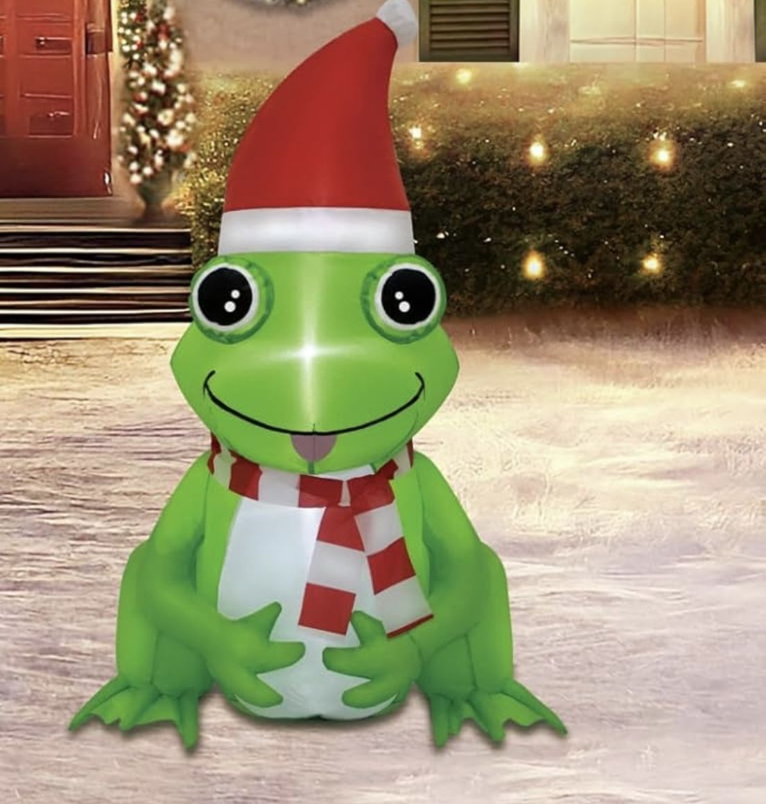 Christmas Inflatable Frog