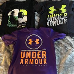 Boys Underarmour Shirts Sz 5
