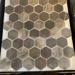 Sandhills 2 in. Hexagon 12 in. x 12 in. x 0.24 in. Glass Mesh-Mounted Mosaic Wall Tile 