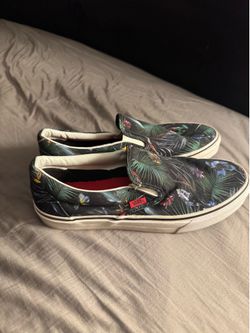 NEW! VANS Slip on Shoes. Tropical print. Mens size:  11. Hawaiian Print
