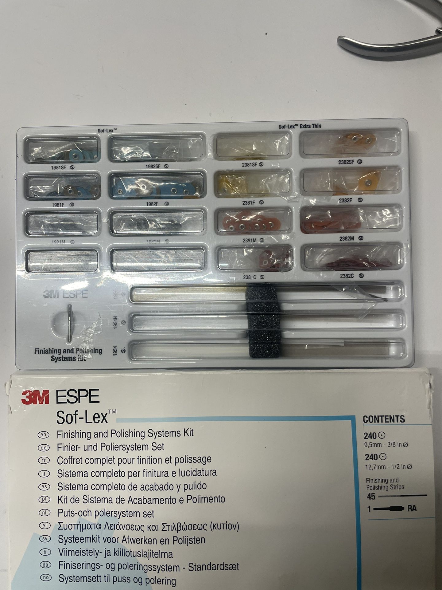 3M Espe Sof-Lex Finishing and Polishing Systems Kit: 240 pop-on flexible backing Discs Dental 