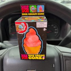 Needoh nice ice cream cone squishy authentic New in box