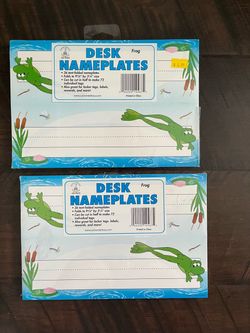 Two Sets of 36 Tent-Folded Name Plates