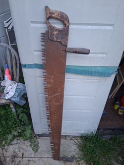 Vintage 2 man Crosscut Saw