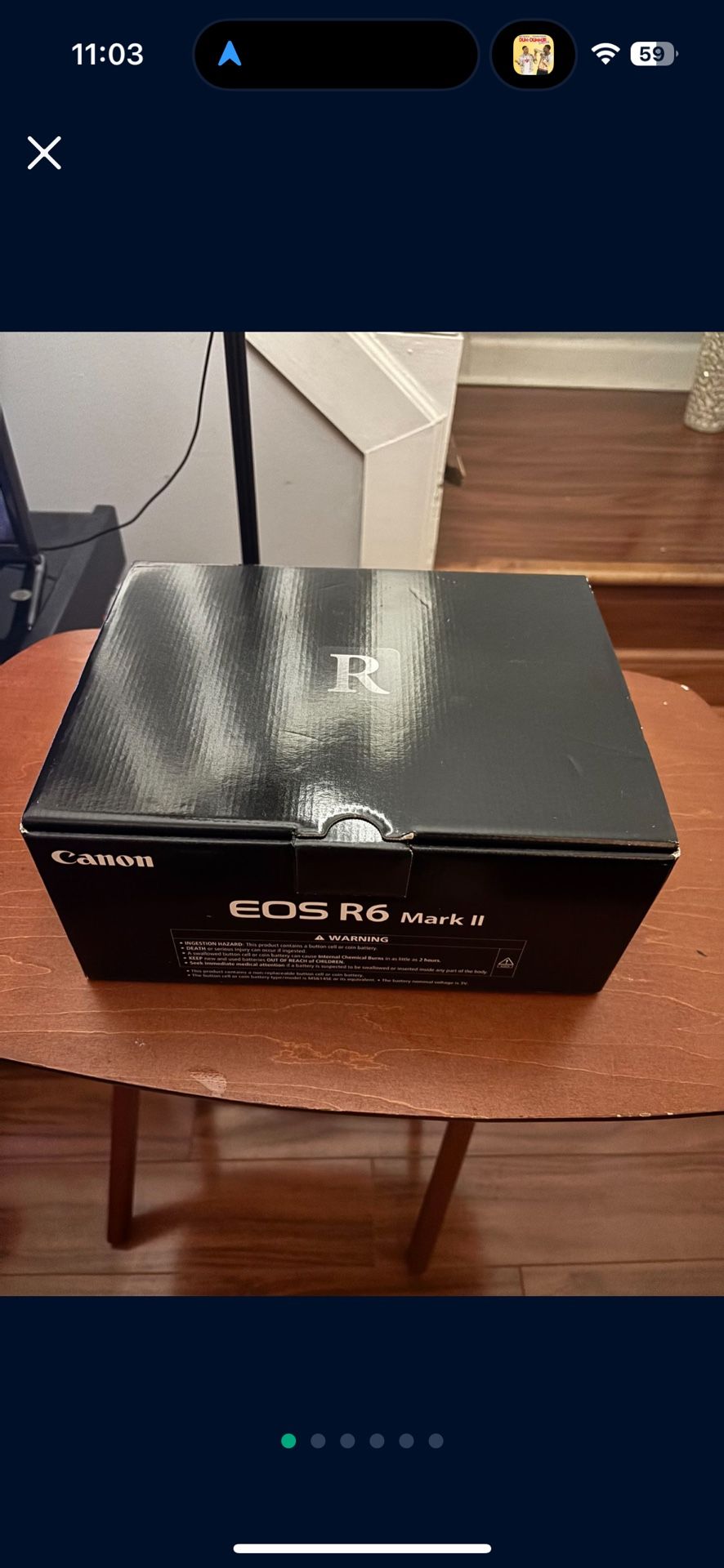 New Canon EOS R6 Mark II 24.2 MP Digital Camera- Black (Body Only)