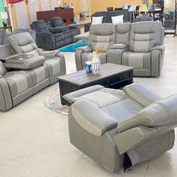 Manual Reclining Livingroom Furniture Couches Sofa Sets 
