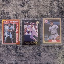 Wade Boggs Card Lot Of 3