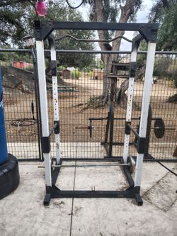 Squat cage+barbell