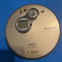 Excellent Sony Walkman CD Player Mo. D-FJ401 AM/FM TV Weather Band G-Protection